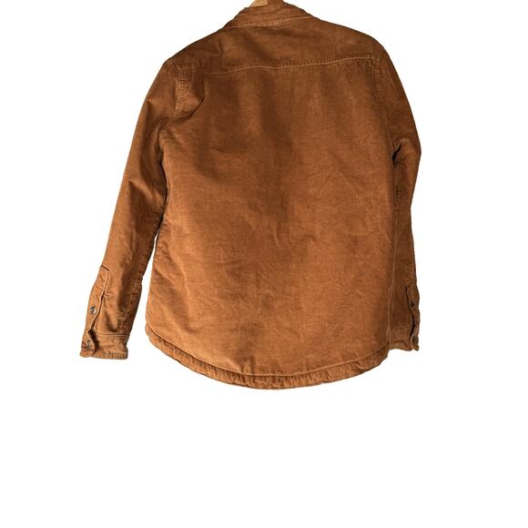 Mutual Weave Corduroy Sherpa Lined Men’s Trucker Jacket Size Medium Light Brown - Picture 3 of 16
